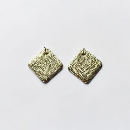 Leopard Print Square Stud Earrings