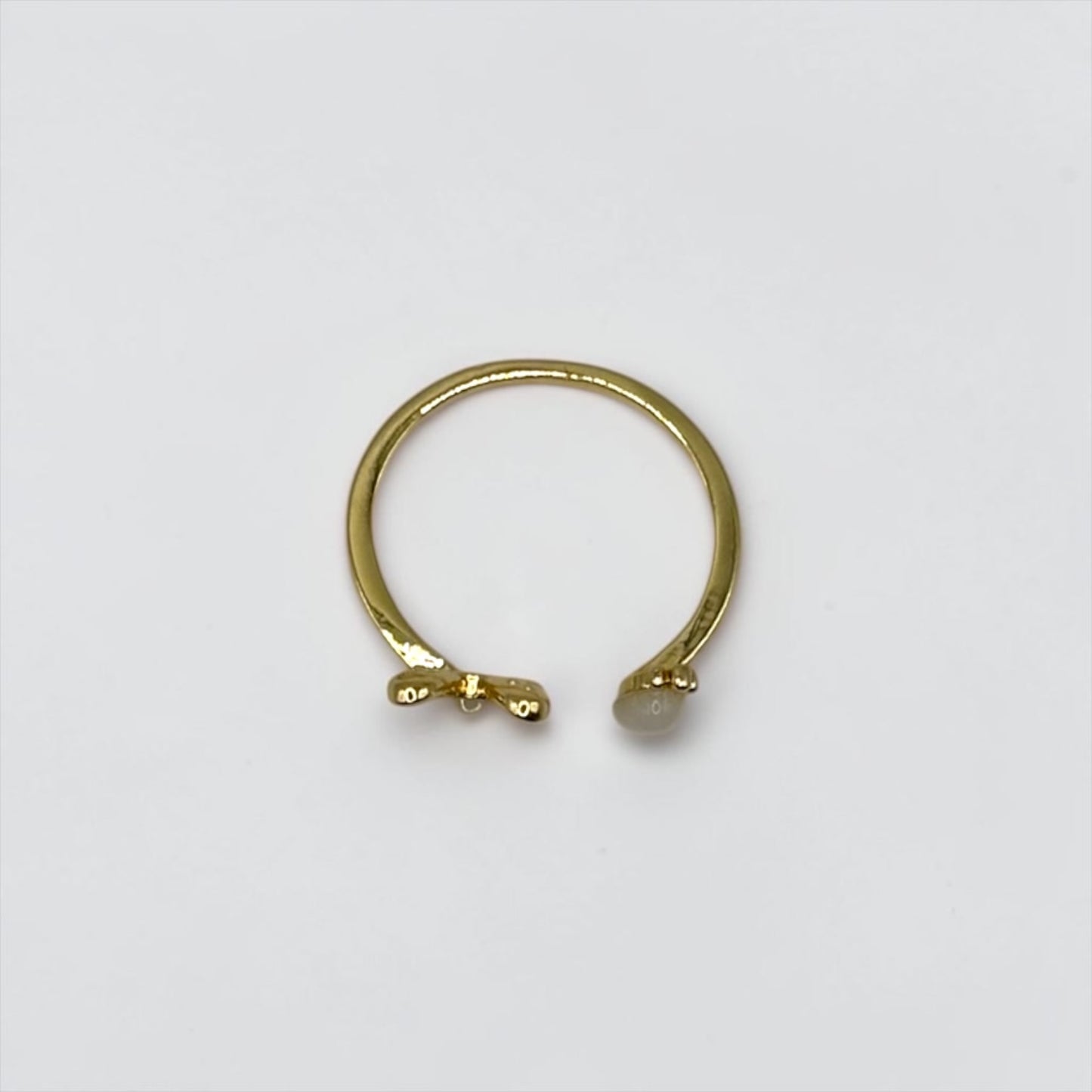 Golden Bunny & Carrot Adjustable Ring