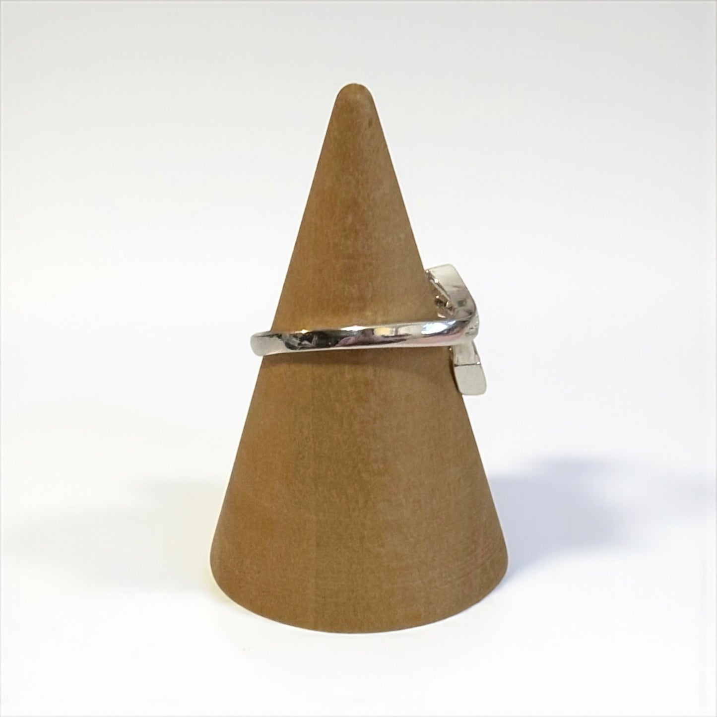 Sterling Silver Open Crystal Ring