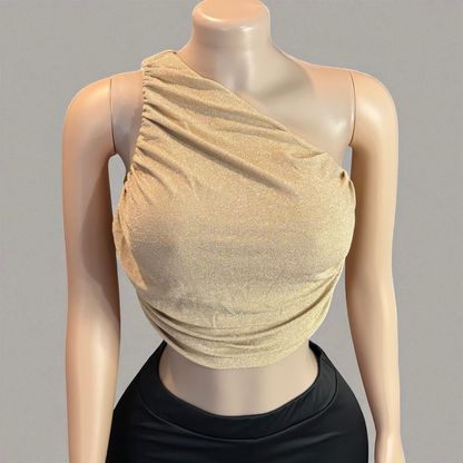 One Side Shoulder Night Out Blouse
