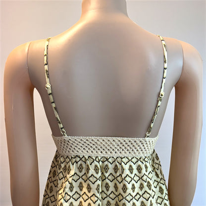 Beige Short Boho Casual Dress