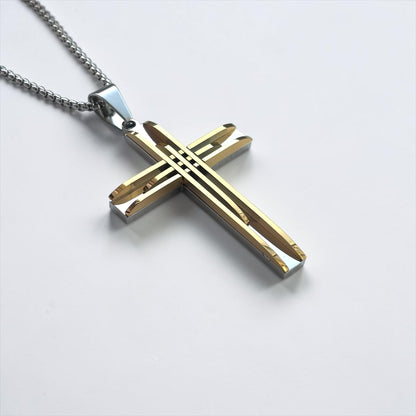 Men Stainless Steel Cross Pendant
