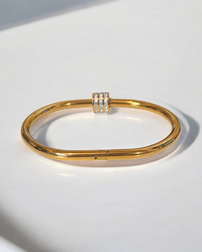 Luxurious Titanium Steel Bangle Bracelet