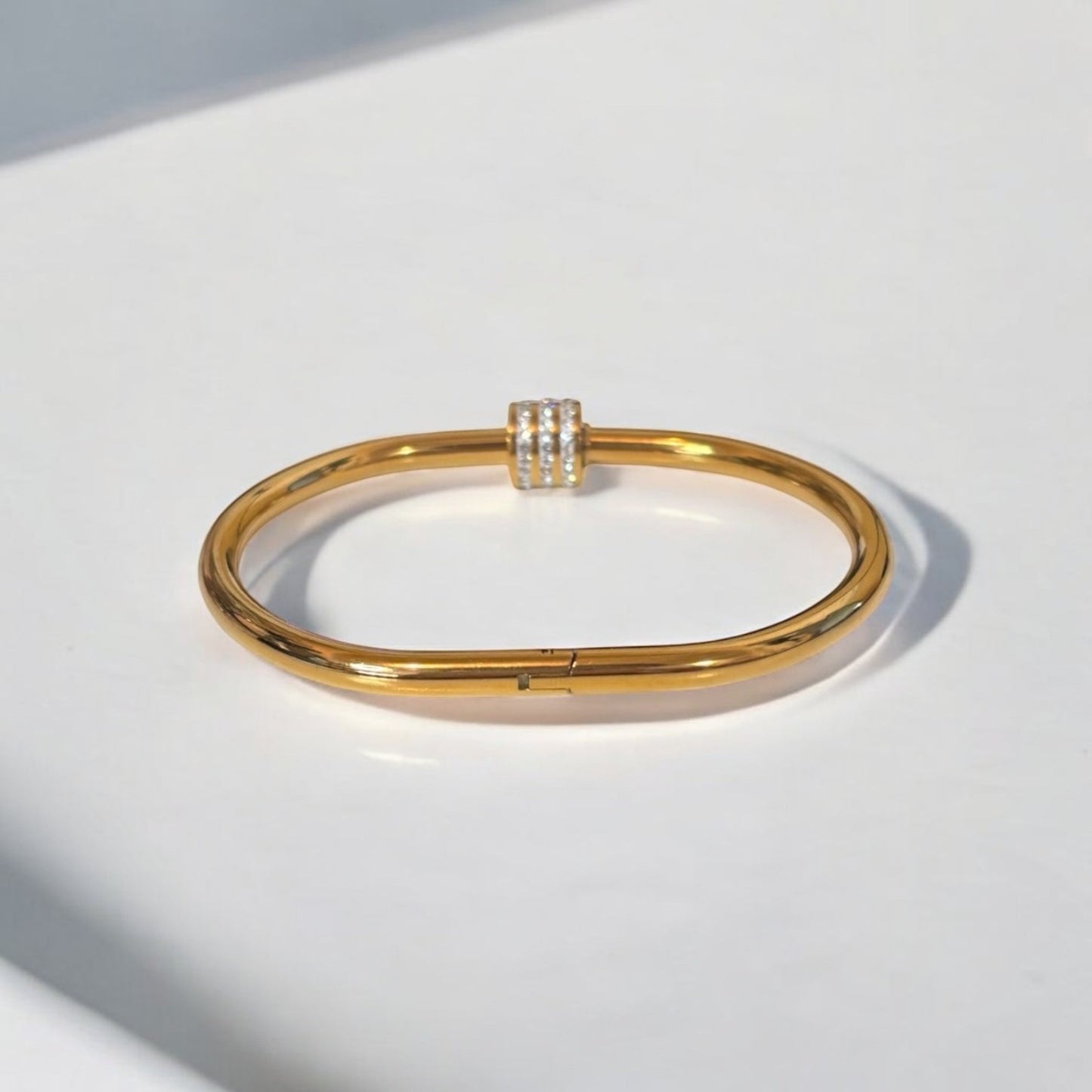 Luxurious Titanium Steel Bangle Bracelet