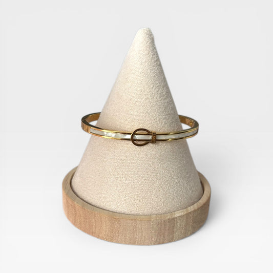 Titanium Steel Gold Luxury Bangle