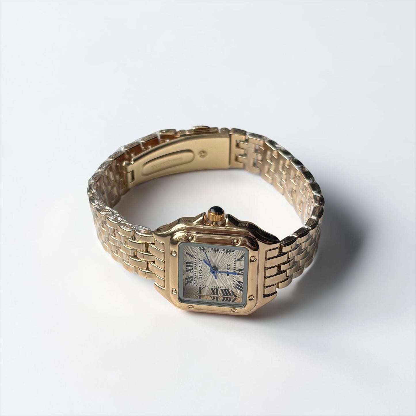 Golden Luxe Square Stainless Steel Watch
