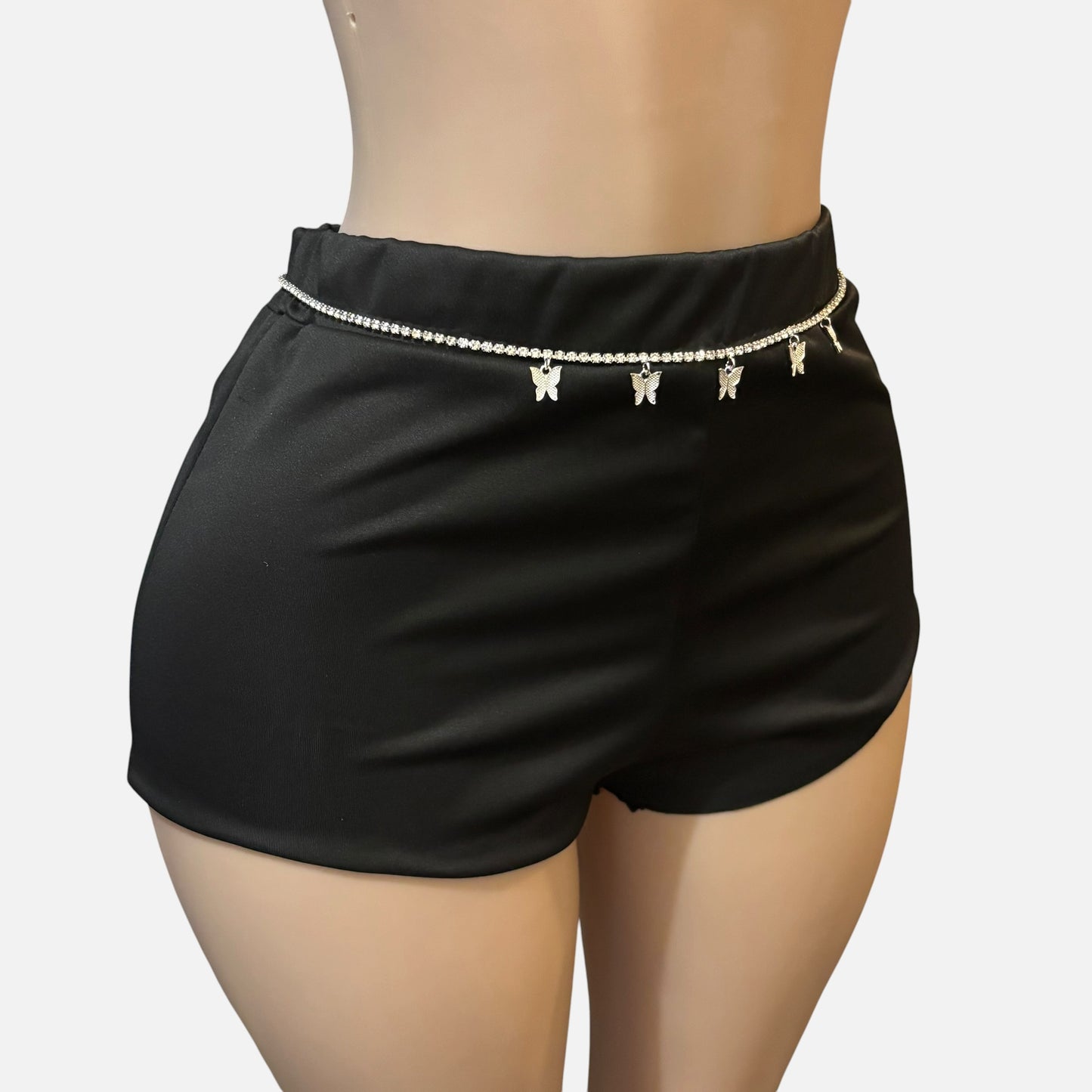 Butterfly Rhinestone Waist Chain