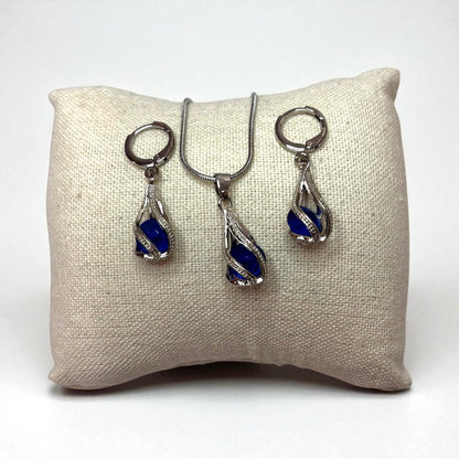 Crystal Elegant Necklace & Earrings Set