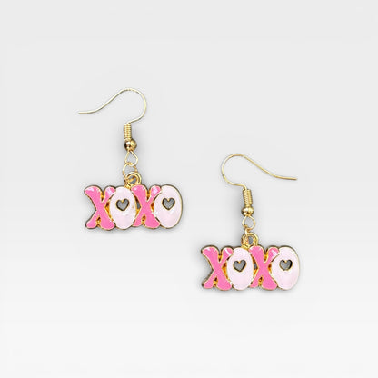 XOXO Pink Drop Earring