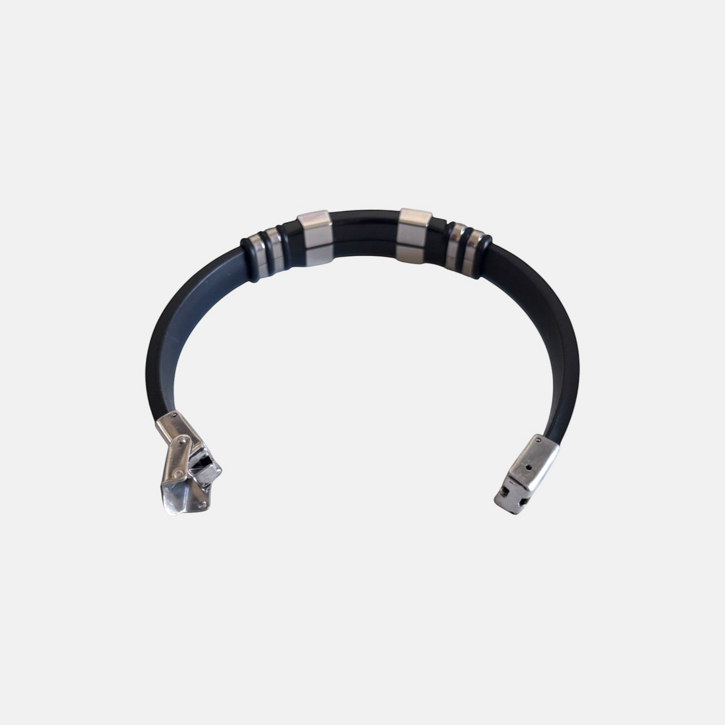 Casual Men Mesh Link Insert Punk Wristband