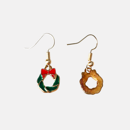 Small Wreath Drop Earring