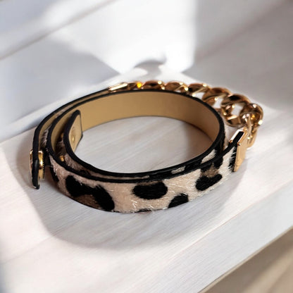 Leopard Print Double Surround Leather Bracelets