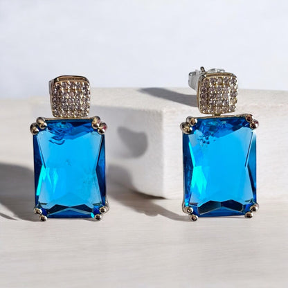 Blue Princess Drop Earring