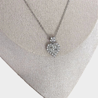 Silver Heart Pendant Necklace