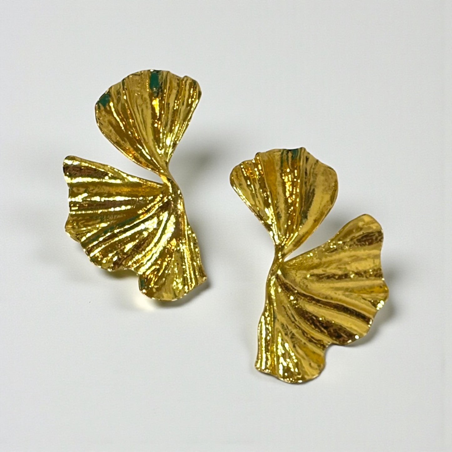 Big Leaf Metal Earring