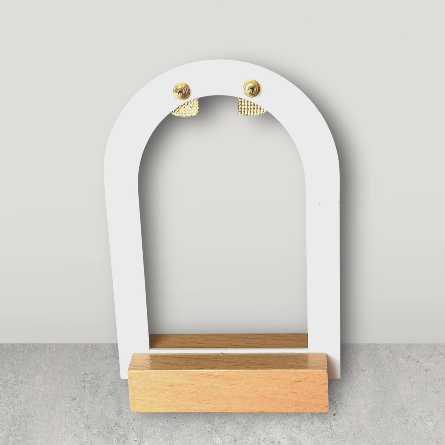 Small Dark Blue Heart Earring