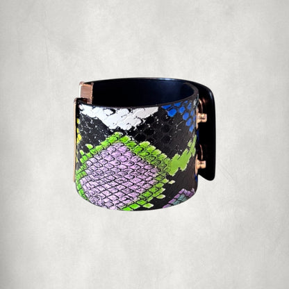 V Shape Wide Charm Cuff Wrap Bracelet