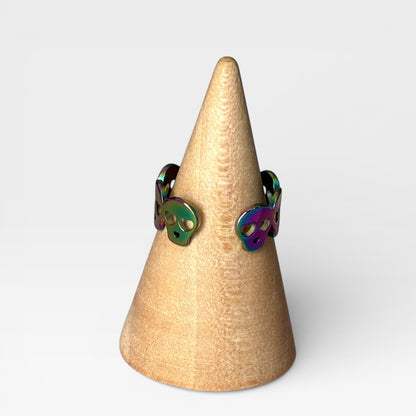 Waterproof Adjustable Skull Ring