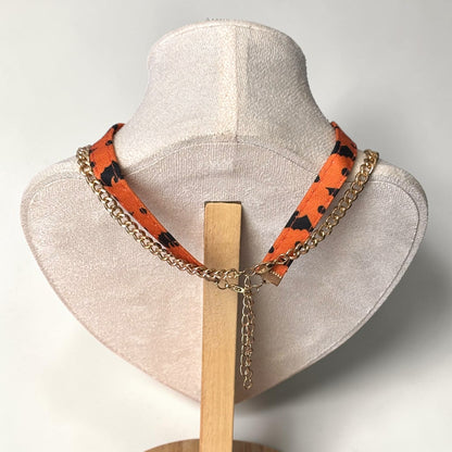 Halloween Charm Layered Choker Necklace Set