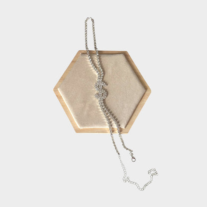 Dollar Sign Silver Anklet