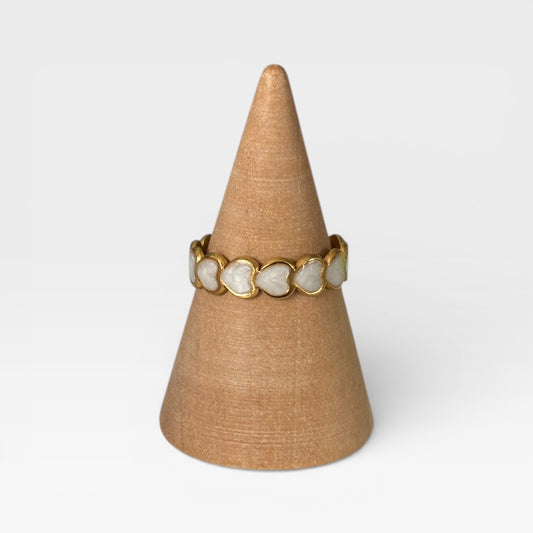 Stainless Steel Adjustable Heart Ring