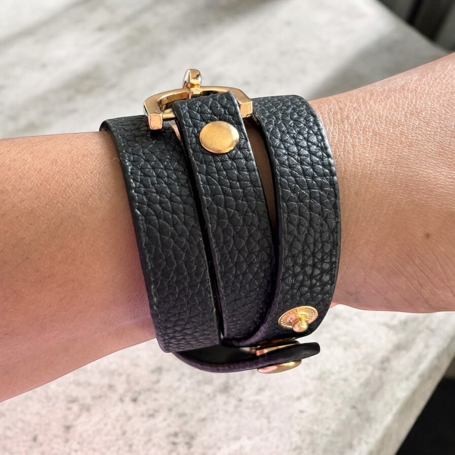 Vintage Multilayer Charm Wrap Leather Bracelet