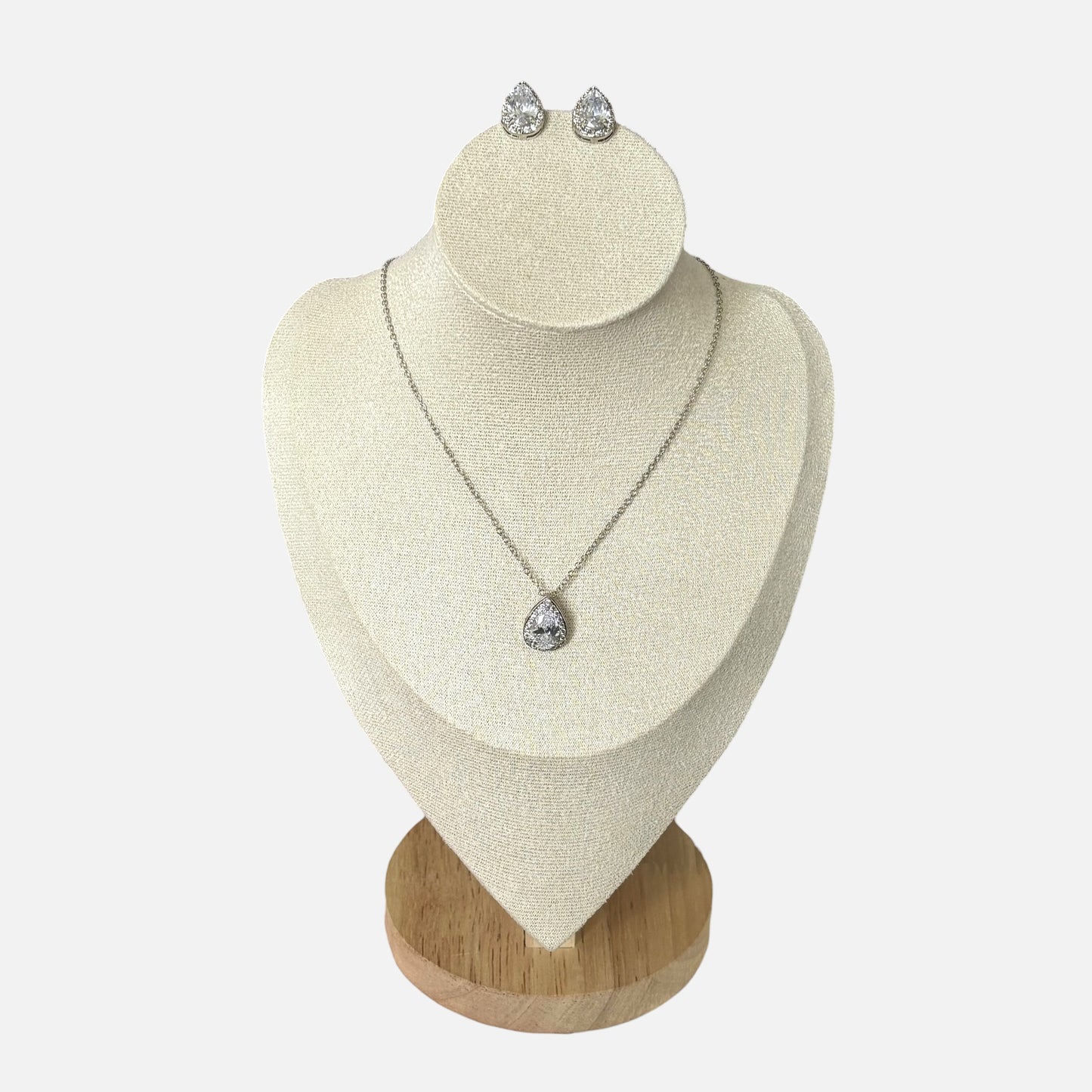 Conjunto de joyas de cristal de lujo