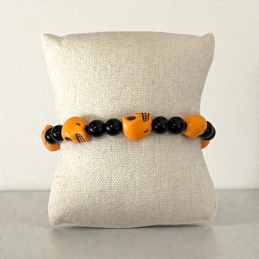 Skull Beaded Stretchable Bracelets
