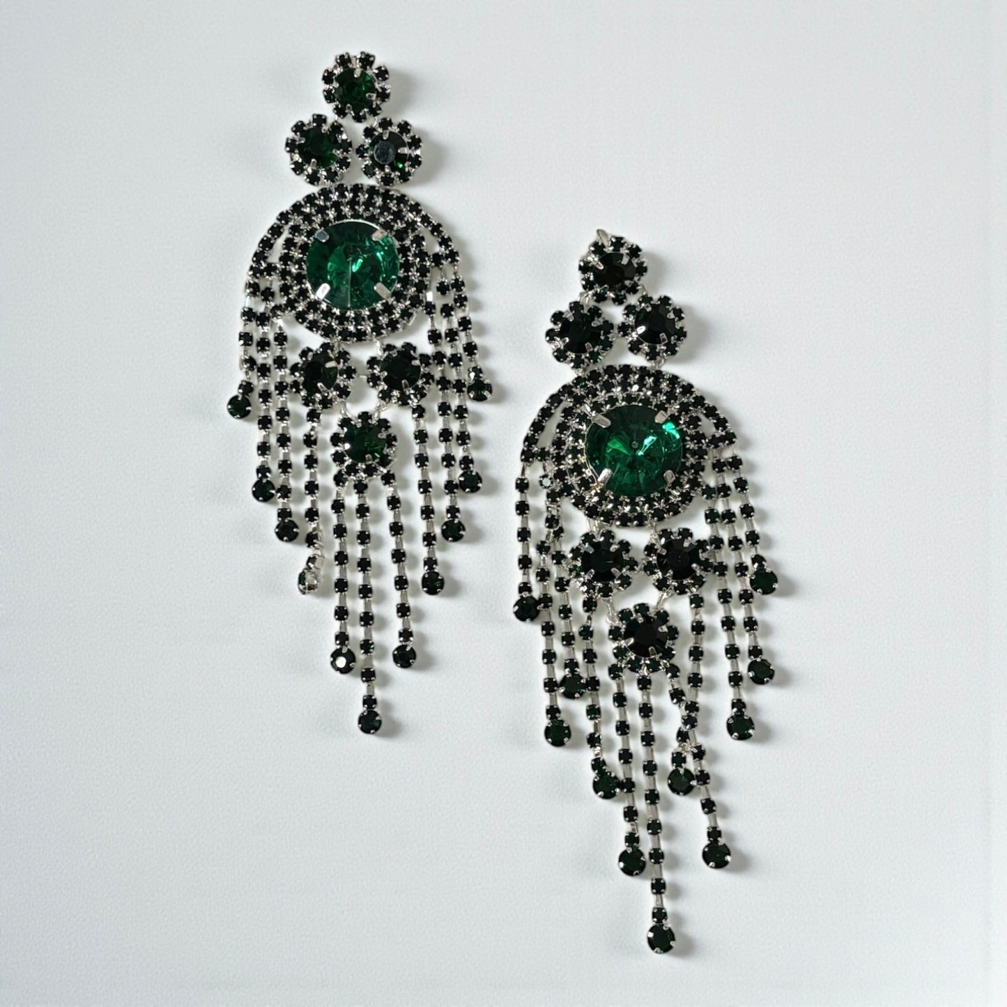 Big Crystal Tassel Elegant Earring