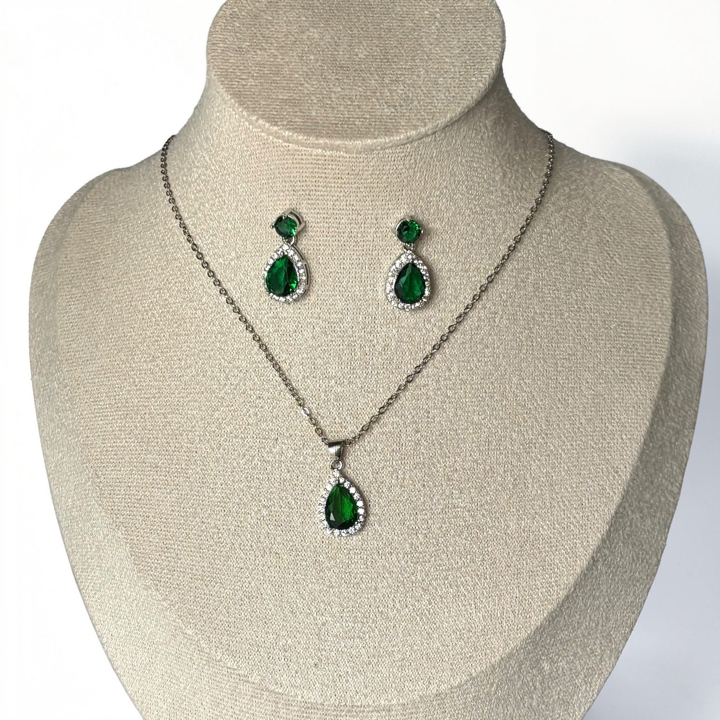 Conjunto elegante esmeralda