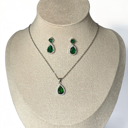 Conjunto elegante esmeralda
