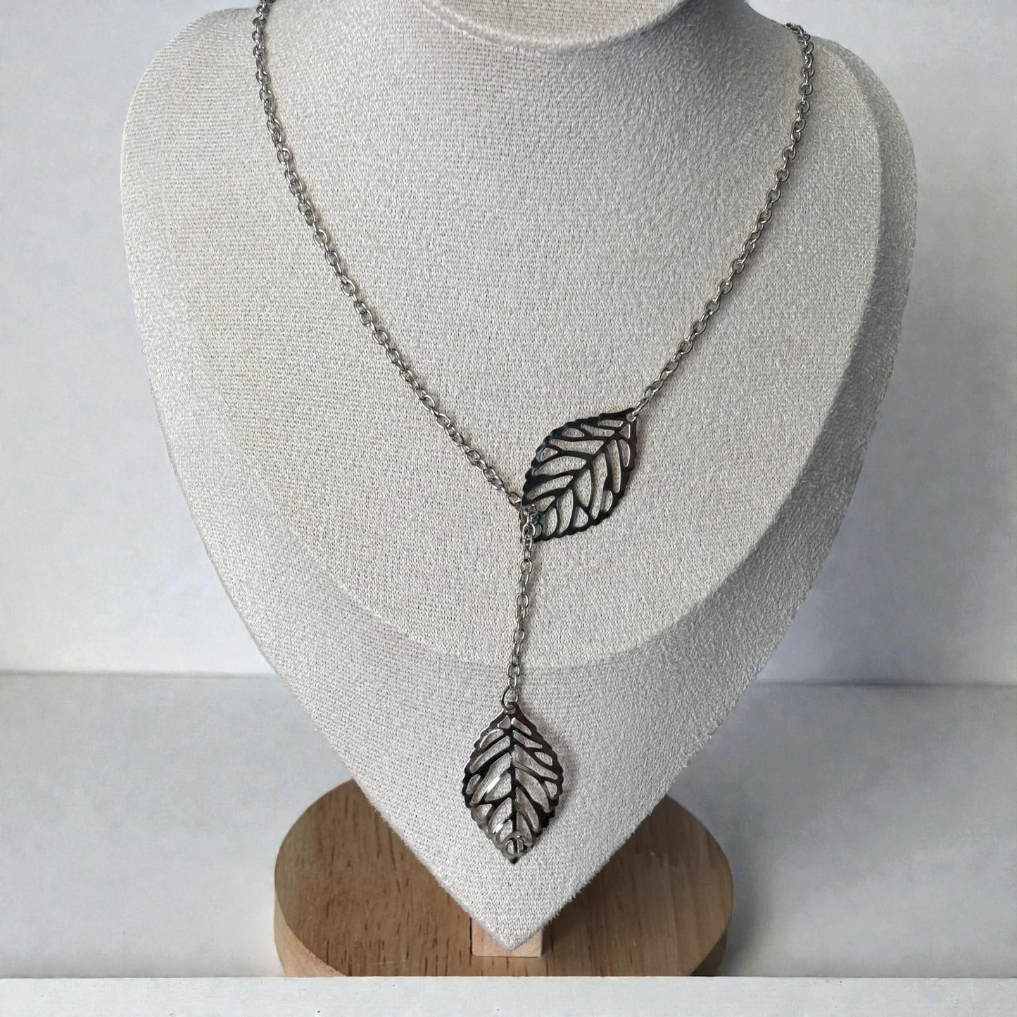 Maple Leaf Tree Y Shape Necklace