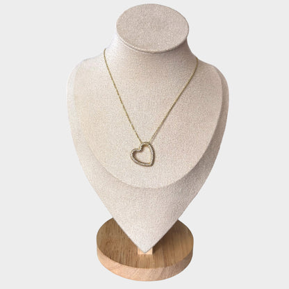 Golden Heart Pendant Necklace