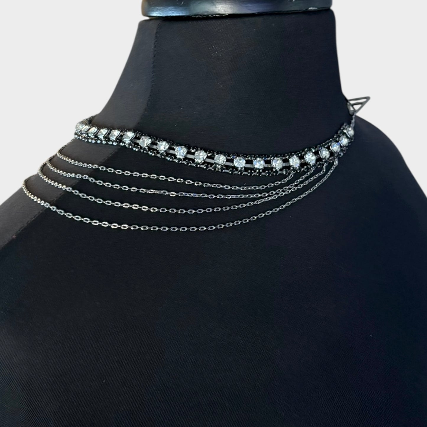 Black Layered Shoulder Luxury Strap