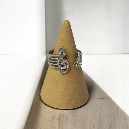 Music Note Adjustable Open Ring