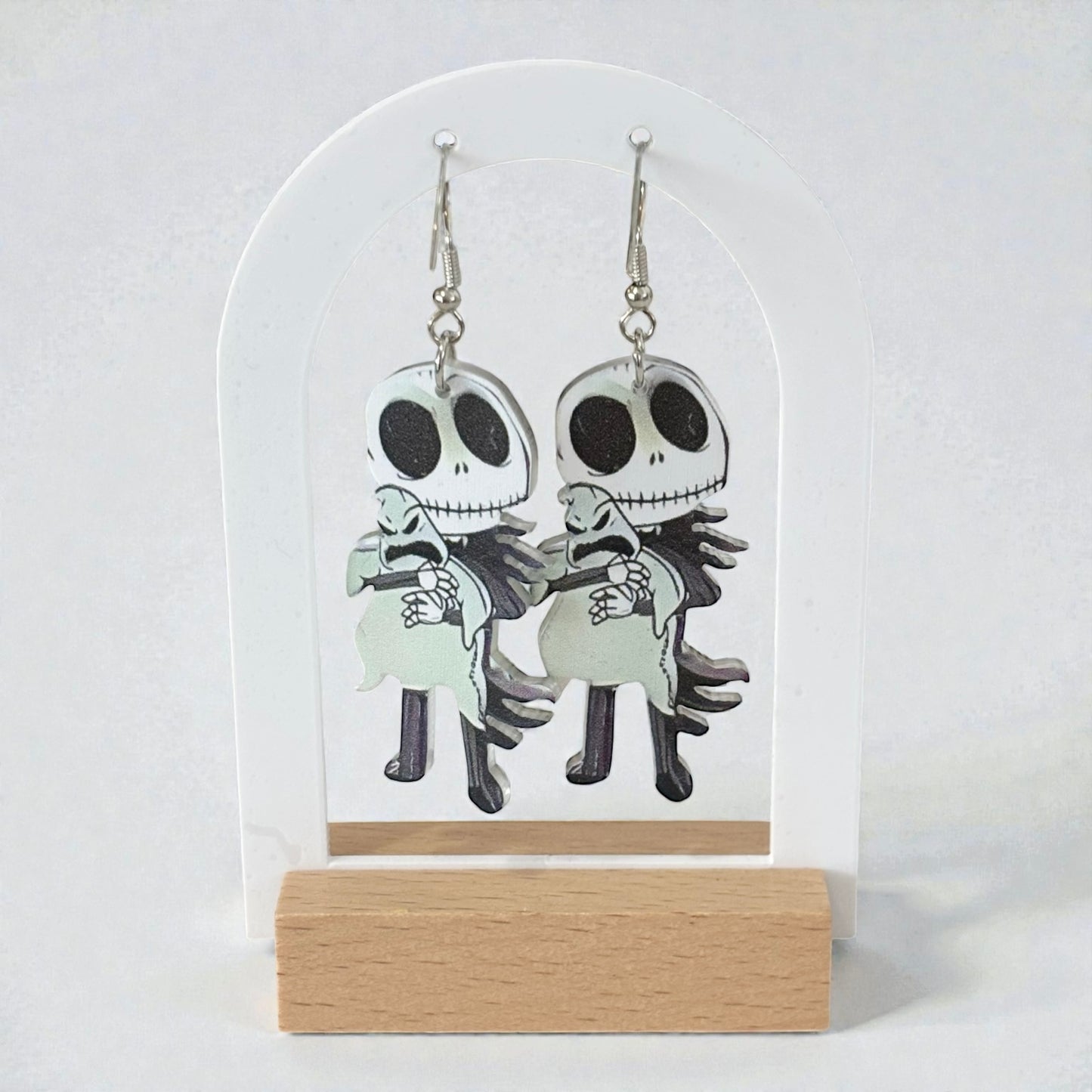 Acrylic Ghost Hug Drop Earrings