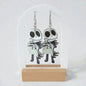 Acrylic Ghost Hug Drop Earrings