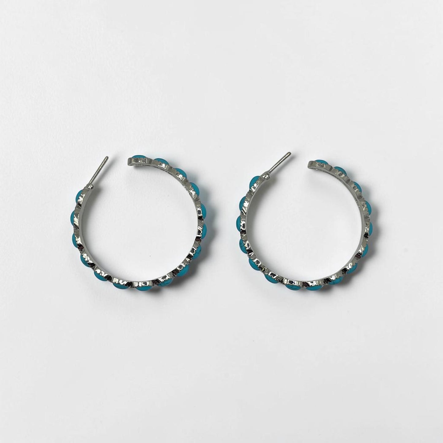 Turquoise Round Earring