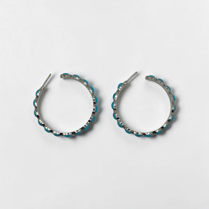 Turquoise Round Earring