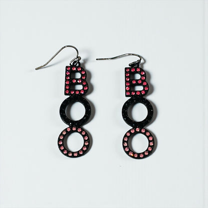 Halloween BOO Drop Earrings