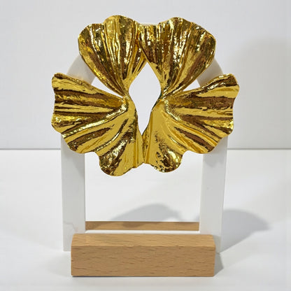 Big Leaf Metal Earring