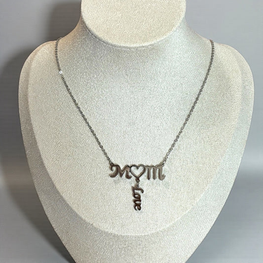 Stainless Steel Mom Necklace