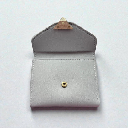 Monedero pequeño con forma de corazón para mujer, color rosa