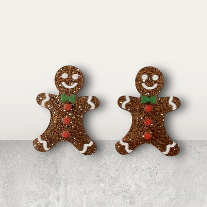 Gingerbread Man Stud Earring