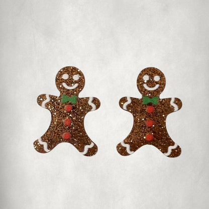 Gingerbread Man Stud Earring