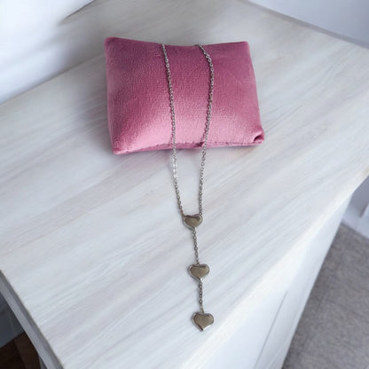 3 Heart Stainless Steel Necklace