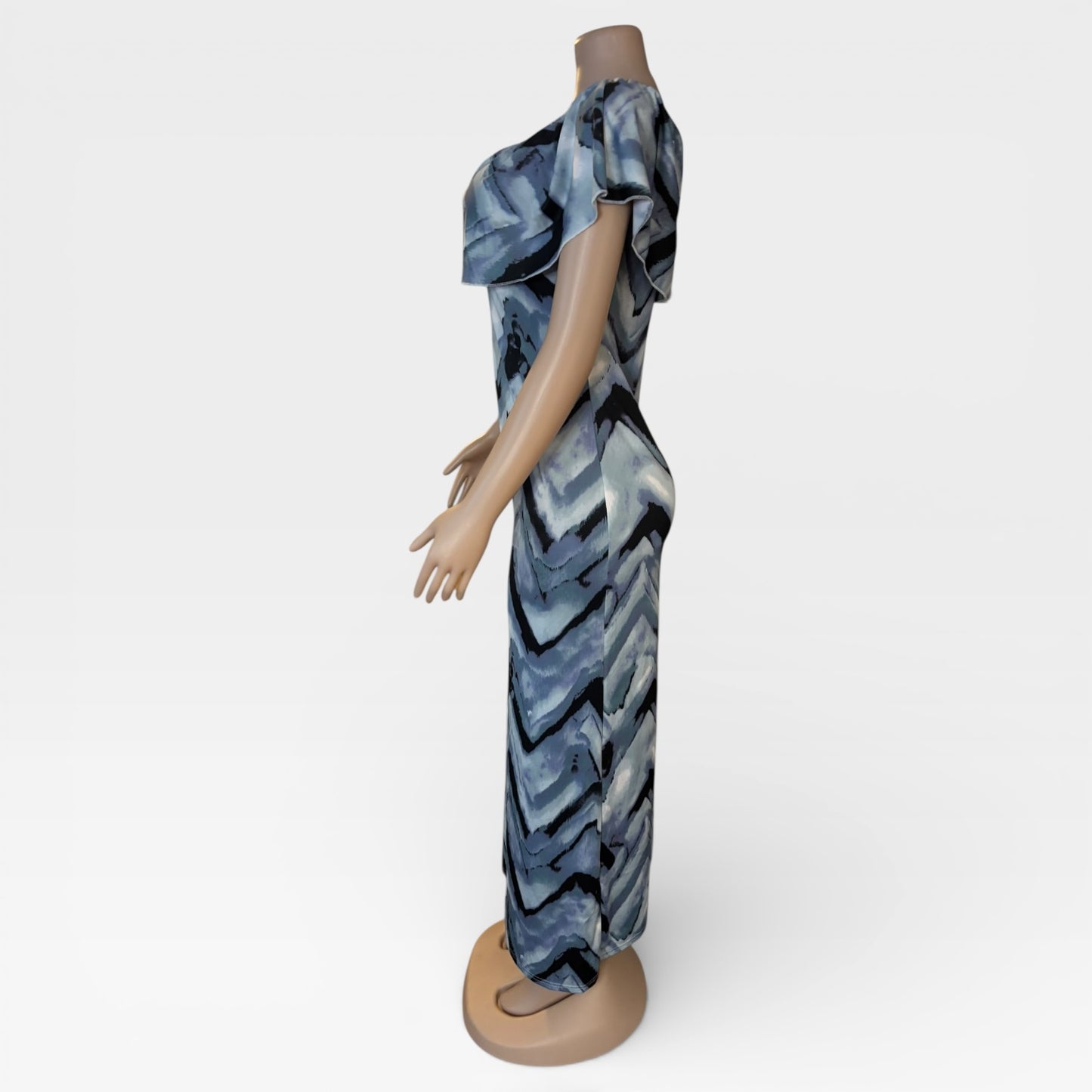 Vestido largo azul marino maxi para mujer