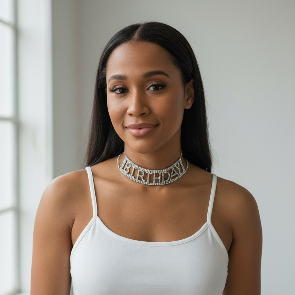 Full Rhinestone Choker Necklace