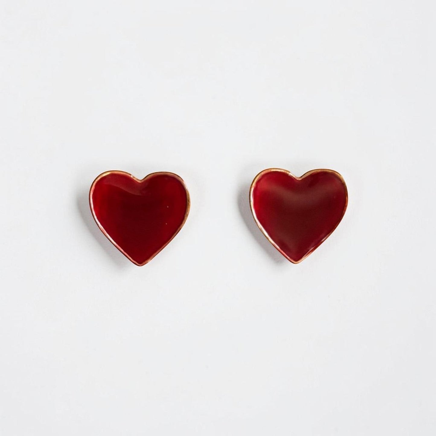 Wine Red Small Stud Earring