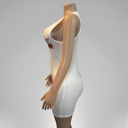 Cherry U Neck Sleeveless Sheath Dress